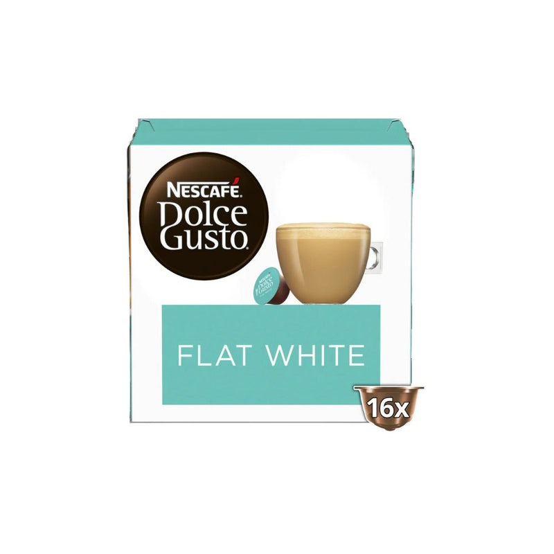 Nescaf Dolce Gusto Flat White - 96 Coffee Capsules (6-Pack