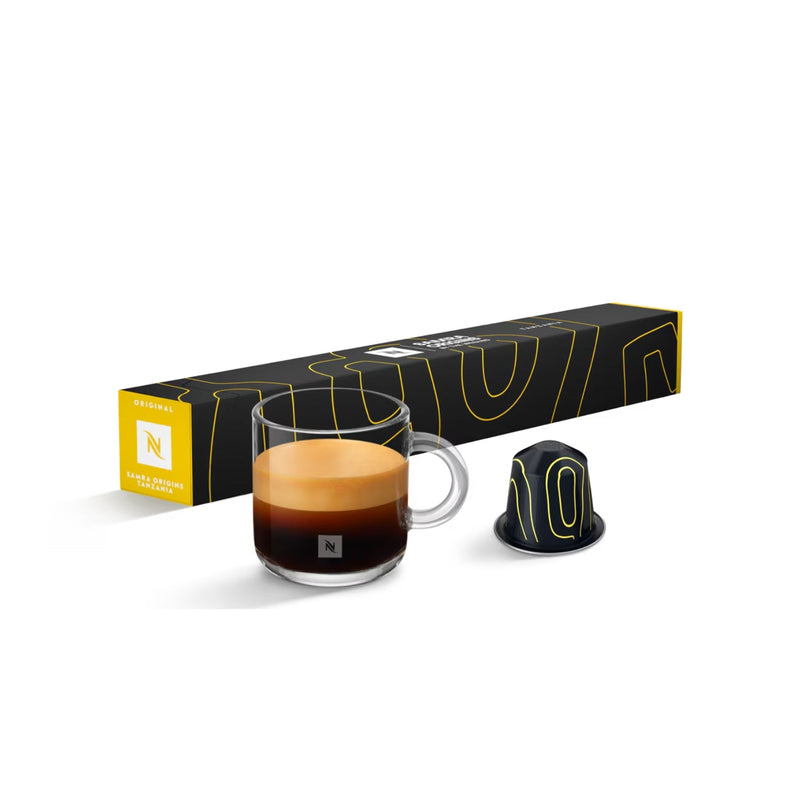 Nespresso® Samra Tanzania Blend Coffee Capsules - 10 Pods - Caramelly