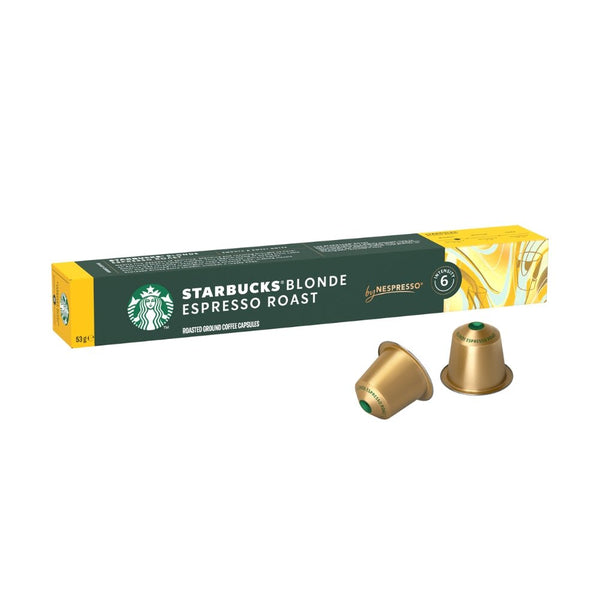 Nespresso Starbucks Blonde Espresso Roast Coffee Capsules/Pods - Caramelly