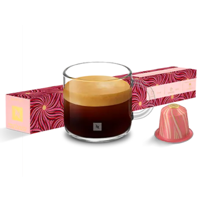 Nespresso® Sweet Almond & Hibiscus Coffee Capsules - 10 Pods - Caramelly