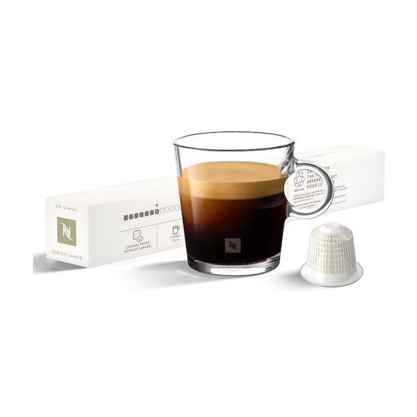 Nespresso Zurich Lungo Coffee Capsules - 10 Pods - Caramelly