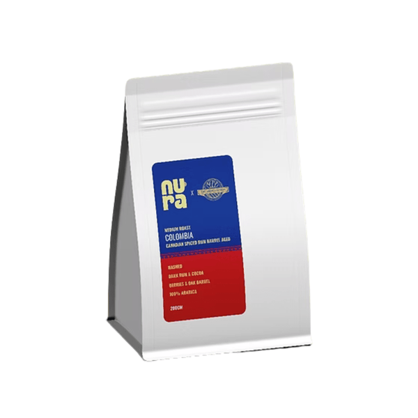 Nura Spiced Rum Barrel Aged Colombia Speciality Coffee - Caramelly