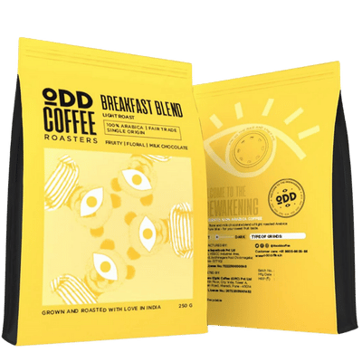 ODD Breakfast Blend Light Roast Coffee (250g) - Caramelly