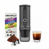Outin USA Nano Portable Electric Espresso Machine with Self Heating + Free Discovery Pack (Space Grey)