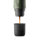 Outin USA Nano Portable Electric Espresso Machine with Self Heating and 20bar (Works with Nespresso® & Ground Coffee) - Forest Green - Caramelly