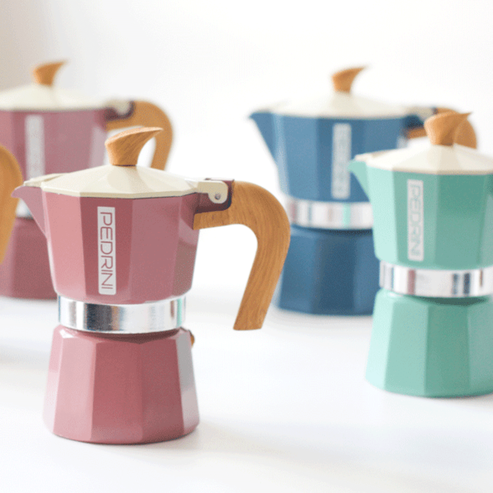 Pedrini Moka Pot | MyMoka Color Edition - 3 Cups - Caramelly