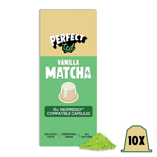 Perfect Ted Vanilla Matcha Nespresso® Compatible Pods - 10 Pods - Caramelly