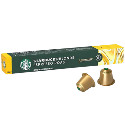 Nespresso Starbucks Blonde Espresso Roast Coffee Capsules/Pods - Caramelly