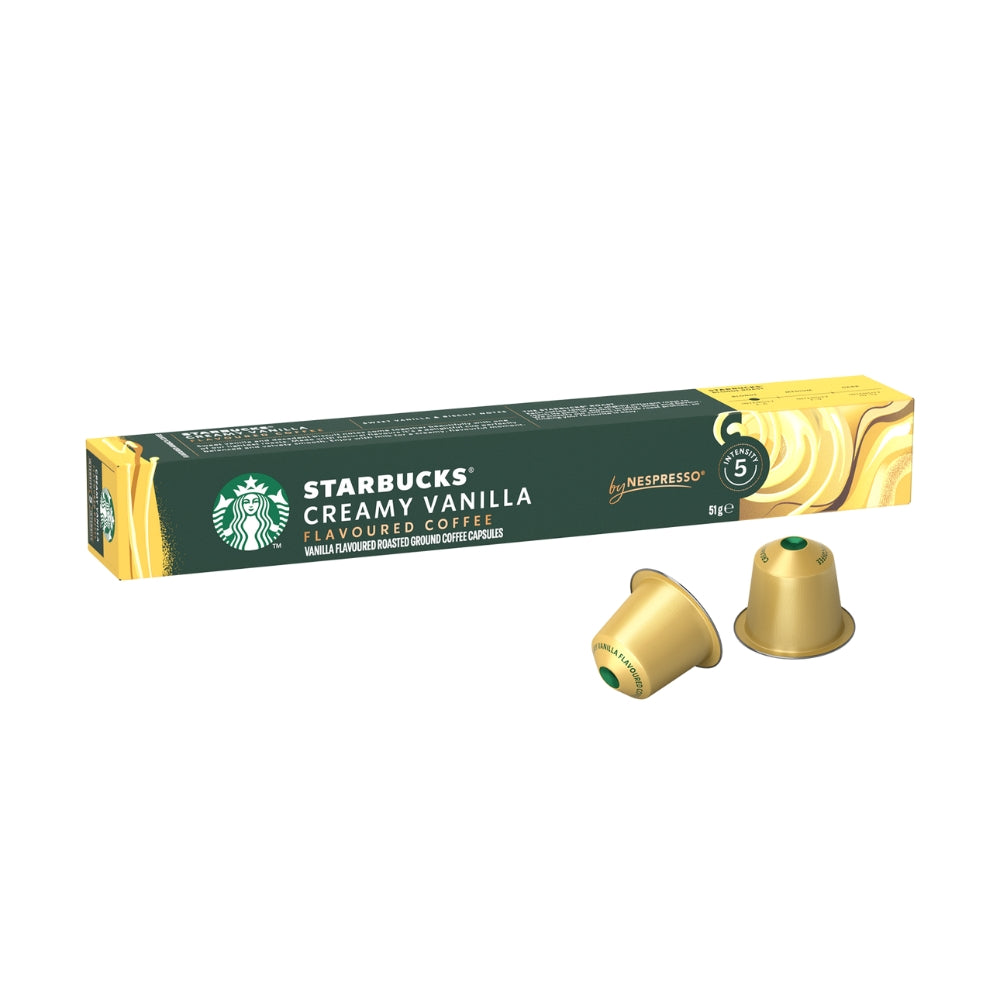 Starbucks Creamy Vanilla Nespresso® Compatible Coffee Capsules - 10 Pods