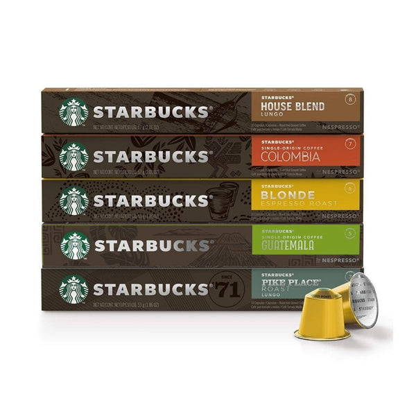 Starbucks Nespresso® Compatible Variety Pack - 50 Pods - Caramelly