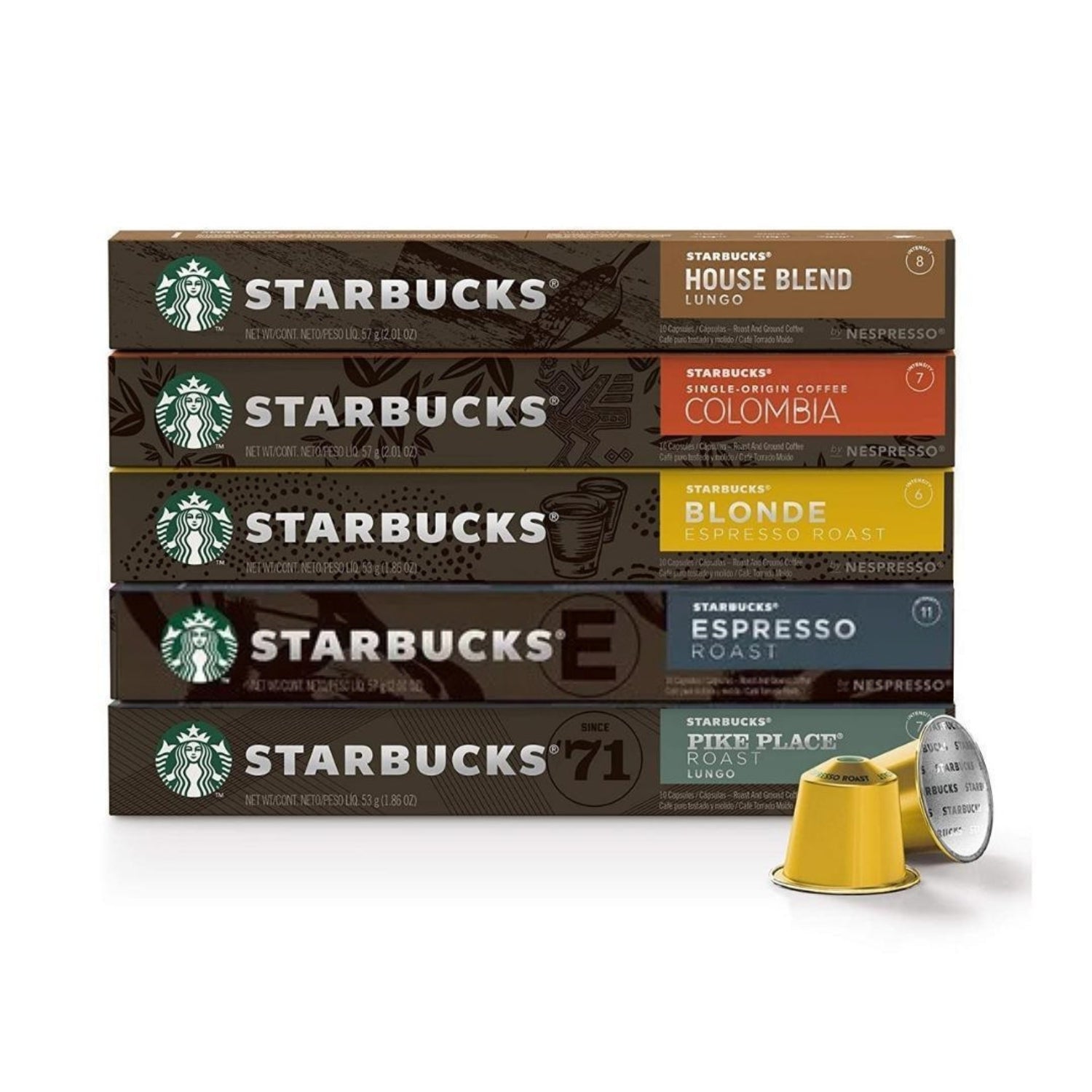 Starbucks Nespresso® Compatible Variety Pack - 50 Pods - Caramelly