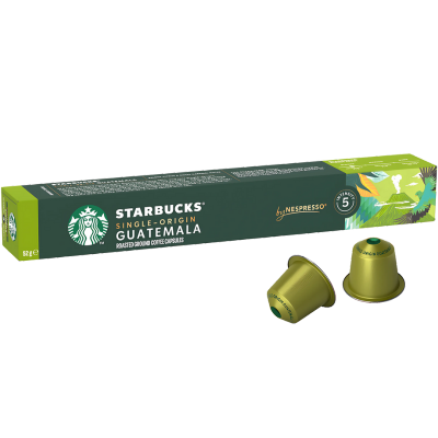 Nespresso Starbucks Guatemala Coffee Capsules - 10 Pods - Caramelly