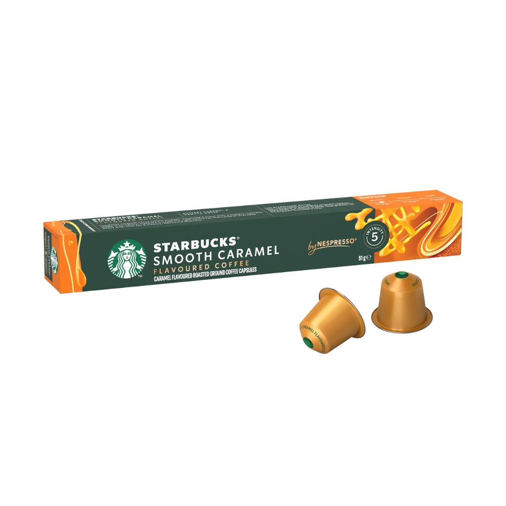 Starbucks Smooth Caramel Nespresso® Compatible Coffee Capsules - 10 Pods