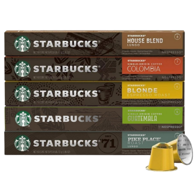 Starbucks Nespresso® Compatible Variety Pack - 50 Pods