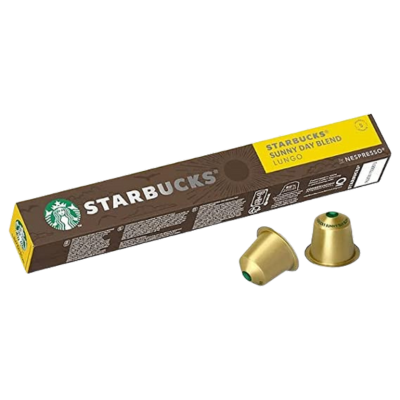Nespresso Starbucks Sunny Day Blend Coffee Capsules - 10 Pods - Caramelly