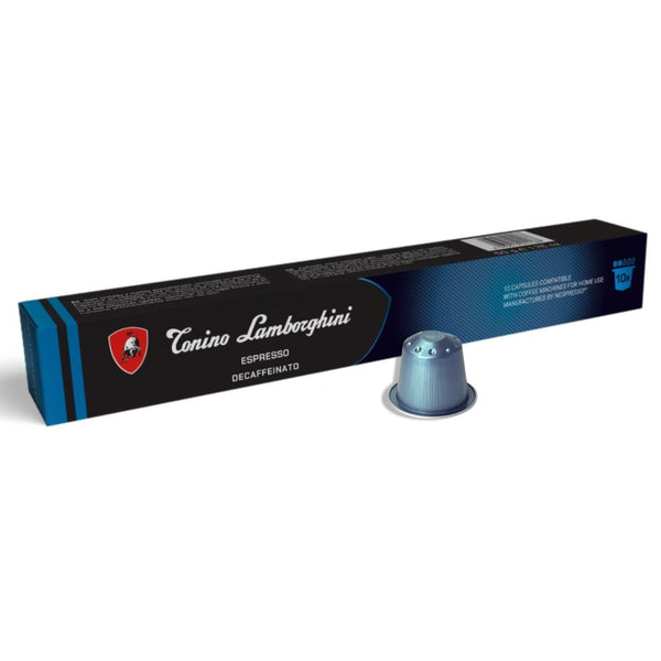 T.Lamborghini Nespresso Compatible Decaffeinated Espresso Capsules - 10 Pods - Caramelly