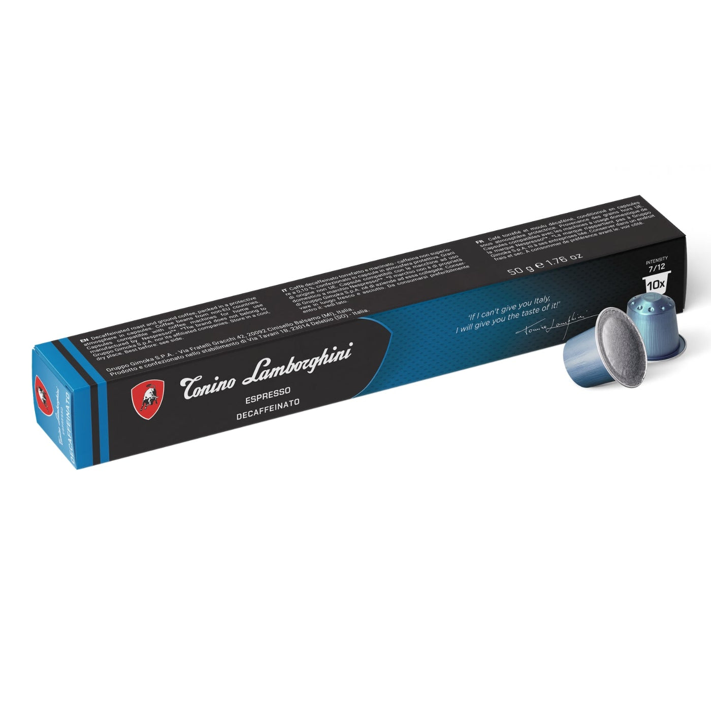 T.Lamborghini Nespresso Compatible Decaffeinated Capsules - 10