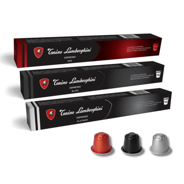 T.Lamborghini Nespresso compatible Favourites Pack - 30 Pods - Caramelly