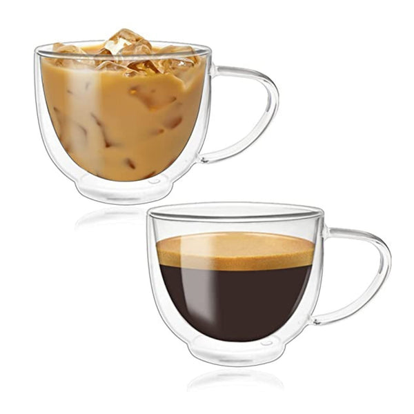 Caramelly Double Walled Cappuccino Cups - Pack of 2 (200 ml each) - Caramelly
