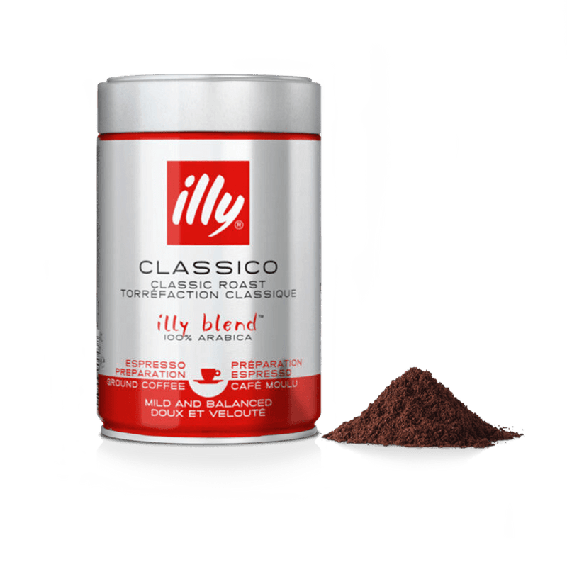 illy Ground Espresso CLASSICO Roast Coffee - Caramelly