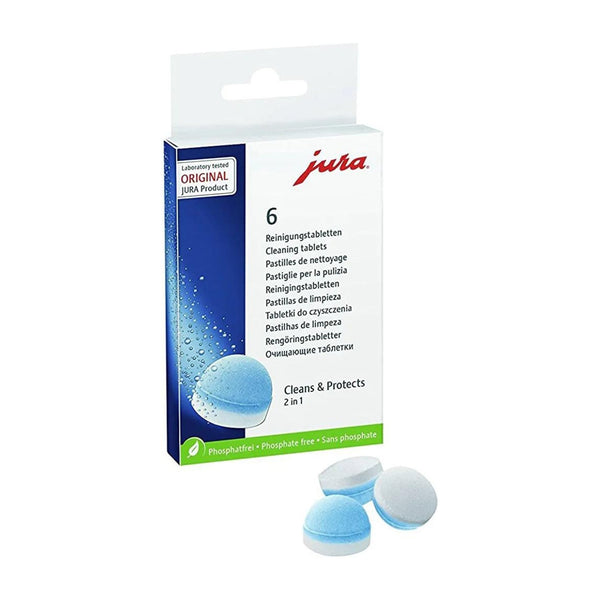 Jura Cleaning Tablets for all Jura Automatic Coffee Centers, 6-Count - Caramelly