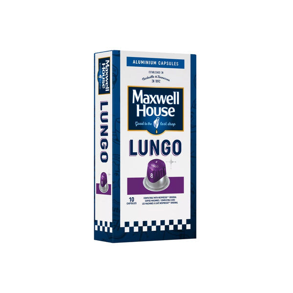 Maxwell House Hearty Lungo Coffee Capsules/Pods - Caramelly