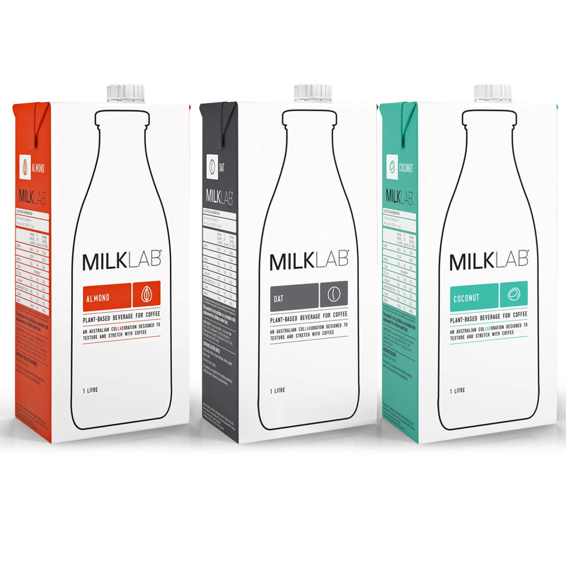 MILKLAB Combo Almond, Oat, & Coconut (Plant Based) - 1 Litre each - Caramelly