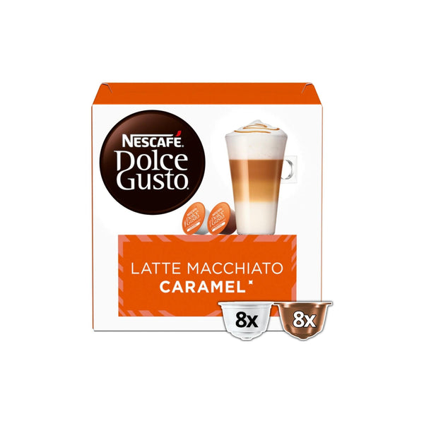 Nescafe Dolce Gusto Caramel Latte Macchiato Coffee Pods - Caramelly