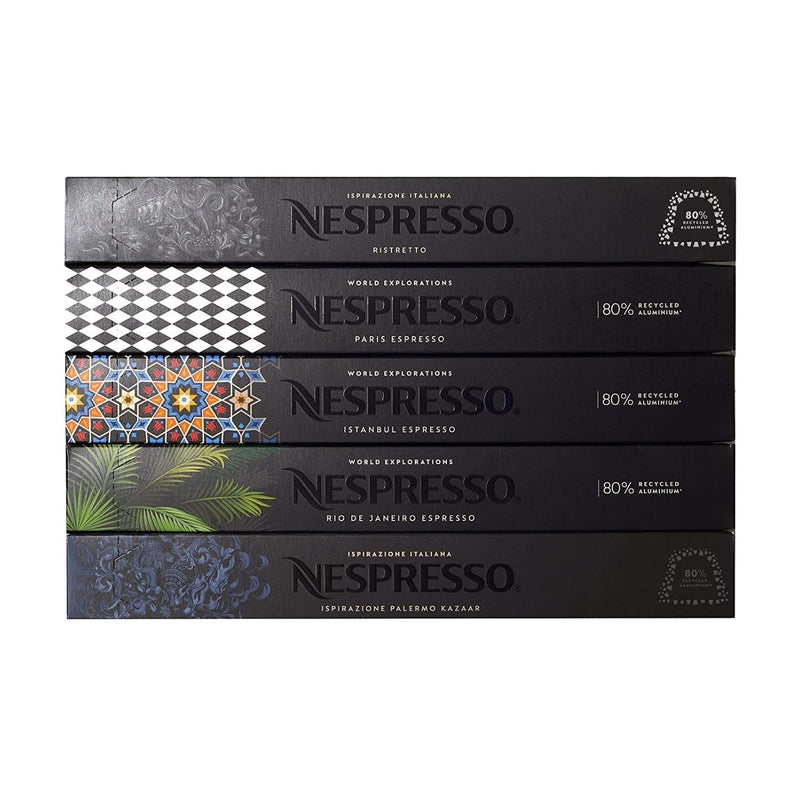 Nespresso Coffee Capsules Exotic Pack - 50 Pods - Caramelly