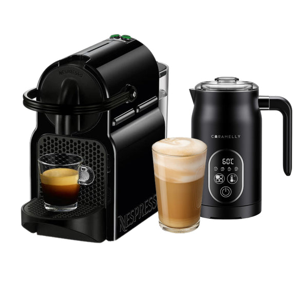 Nespresso Inissia EN80 Coffee Machine with Milk Frother + Free 10 Coffee Capsules - Caramelly