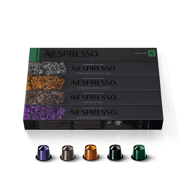 Nespresso Variety Pack Coffee Capsules - 50 Pods - Caramelly