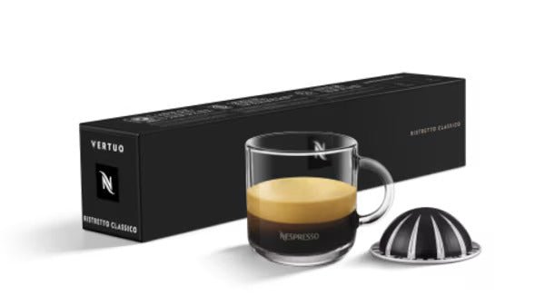 Nespresso Vertuo Ristretto Classico Coffee Capsules/Pods - Caramelly