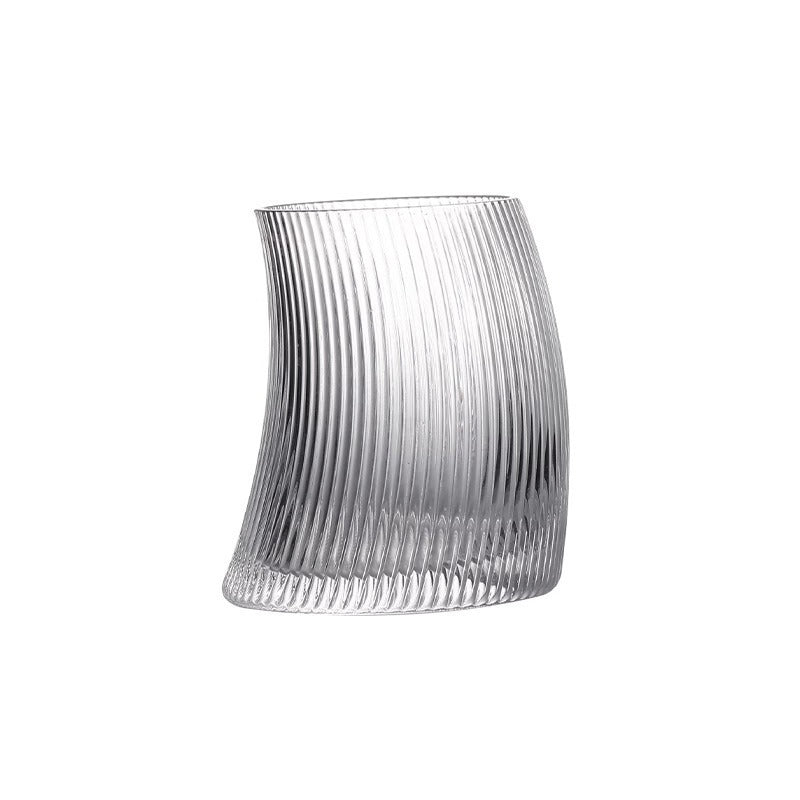 Ribbed Curvy Glass (2 x 350ml) - Caramelly