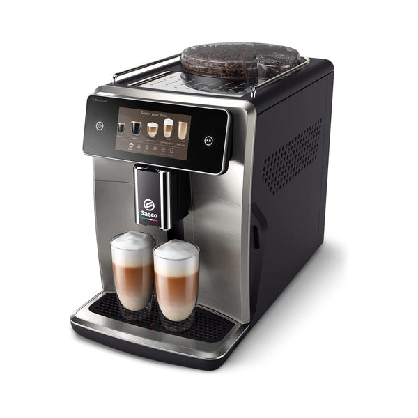Saeco Xelsis Deluxe SM8785 Fully Automatic Coffee Machine, 22 Coffee Varieties, Touch Screen, WiFi Connectivity - Caramelly