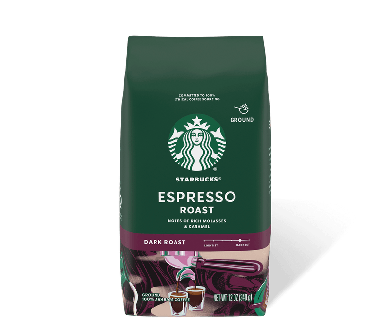 Starbucks Espresso Roast Ground Coffee (340g) - Caramelly