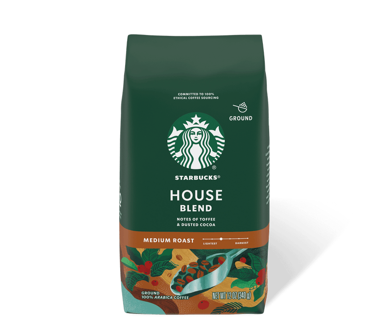 Starbucks House Blend Ground Coffee (340g) - Caramelly